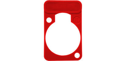 Neutrik Beschriftungsschild Einbau-D-Serie, rot 